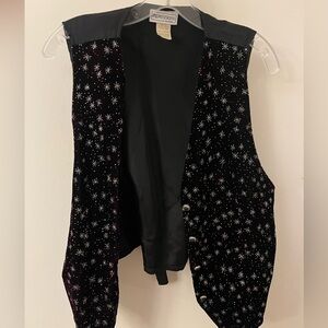 Vintage "Impressions of California" Glitter Vest